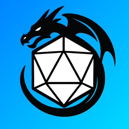 RollBeyond logo: a dragon coiled around a d20